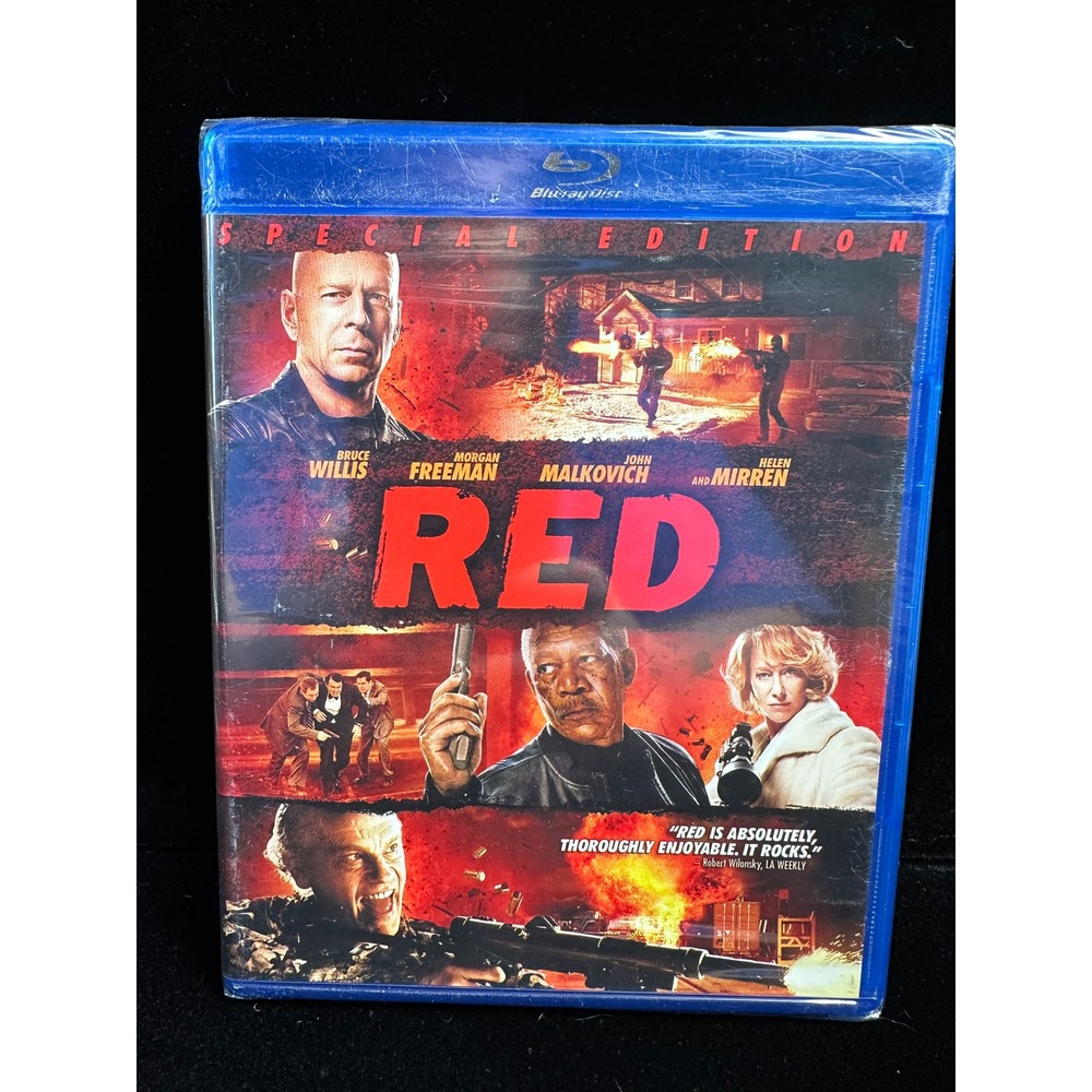 RED Special Edition Blu-ray Bruce Willis Morgan Freeman Action Comedy Movie NEW